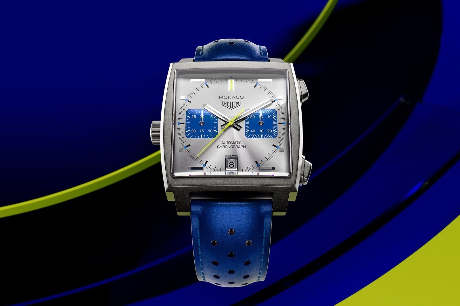 Introducing The Titanium TAG Heuer Monaco Chronograph Racing Blue Limited Edition