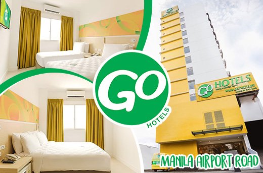 Twin or Queen Room Accommodation for 2 Persons at Go Hotels Manila Airport Road