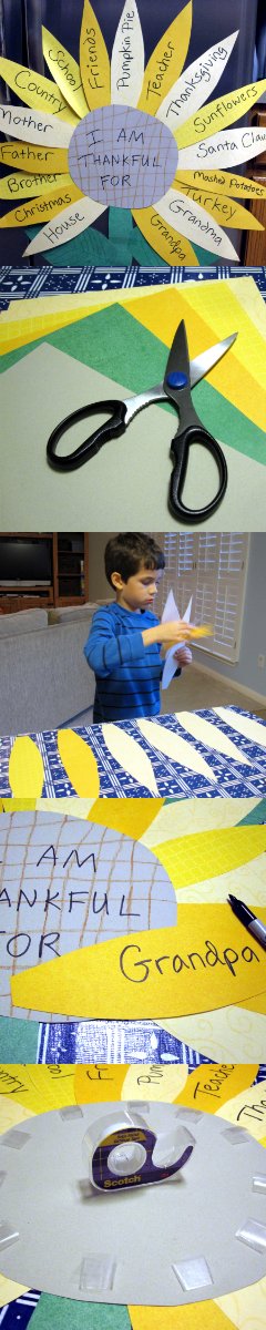 🌻Free Kids Craft: Thankful Sunflower Thanksgiving Craft