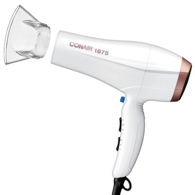 Conair Double Ceramic Hair Dryer, 1875W Hair Dryer with Ionic Conditioning Only $14.99