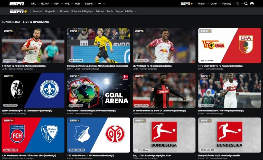 How to Watch Bundesliga Matches Live From Anywhere