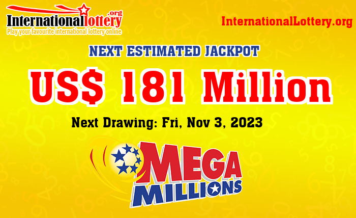 Mega Millions stands at $181,000,000 for November 03, 2023