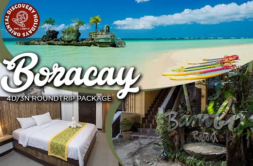 <div>4 Days & 3 Nights Boracay Trip with Round-Trip Airfare, Hotel & More</div>