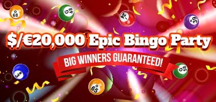$20,000 Epic Bingo Party Extravaganza at CyberBingo Casino