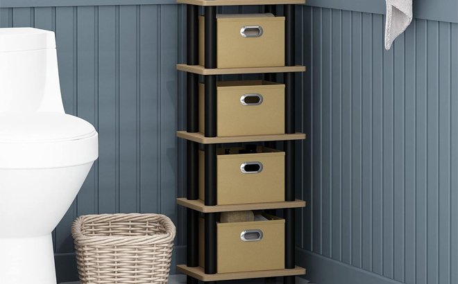 4-Bin Storage Shelf $11 at Amazon