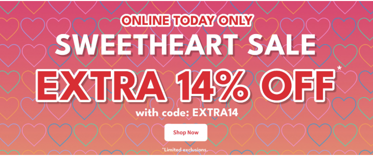 Carter’s OshKosh B’gosh Canada Sweetheart Sale: Save an Extra 14% off with Promo Code + Clearance up to 50% off