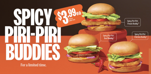 <div>A&W Canada Offers: Spicy Piti-Piri Burgers for $3.99 + App Promotions</div>