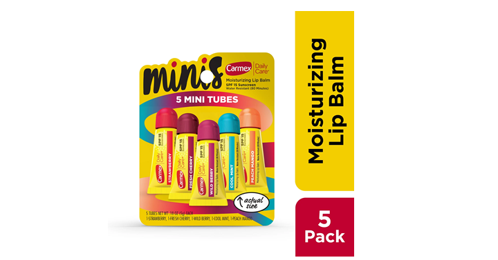 Carmex Daily Care Minis Lip Balm Tubes, 5 Count – Just $5.97!