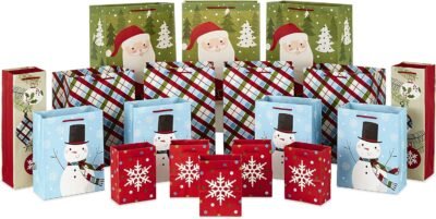 Hallmark Bulk Christmas Gift Bags Assorted Sizes, 18 Count Only $9.94