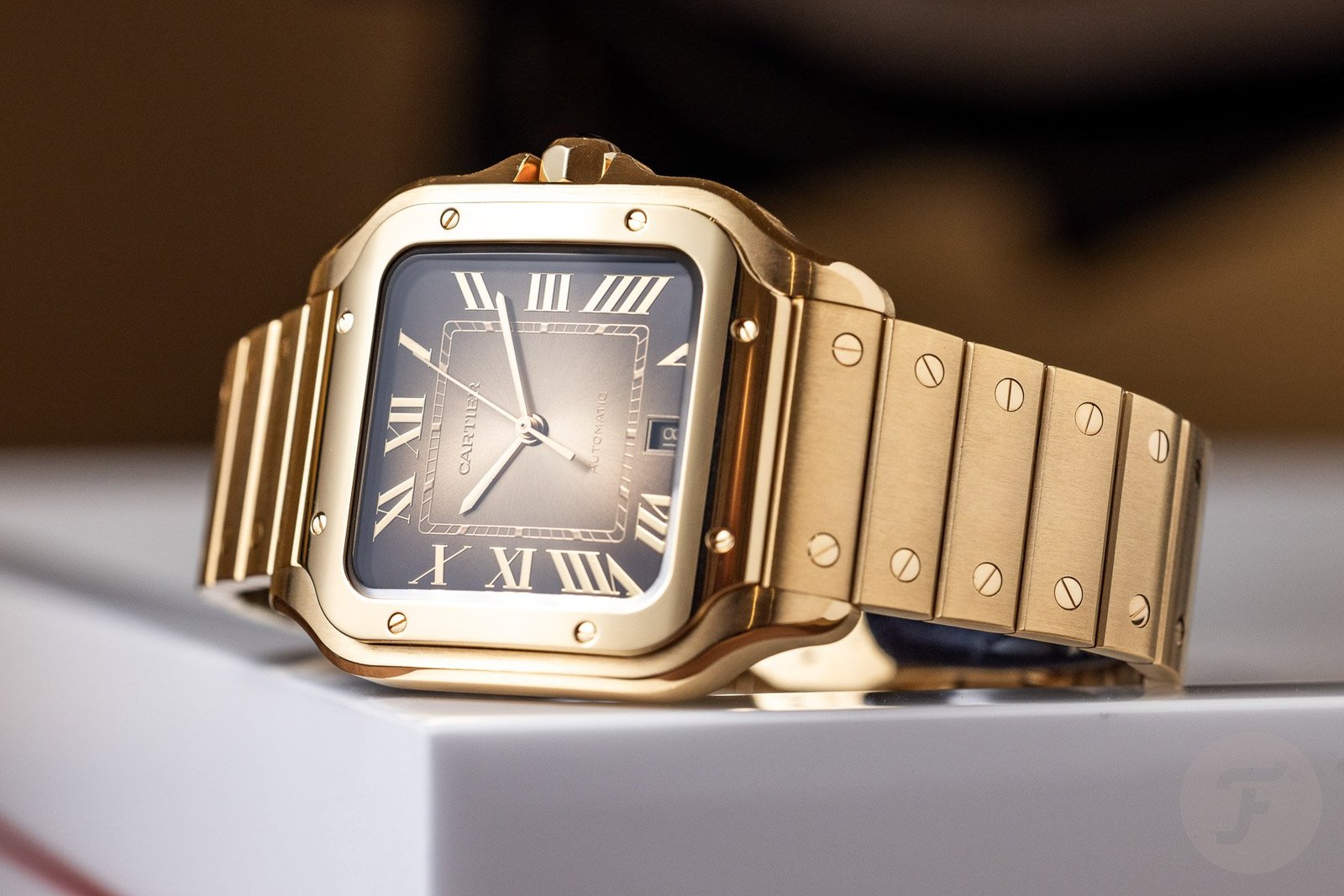 Hands-On With The 2024 Full-Gold Cartier Santos — Big, Bold, And Gold