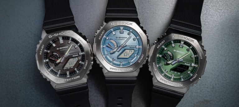 Casio G-Shock Updates The G-STEEL 2100 Series Watch With New Metal-Covered Bezels And Colorful Dials