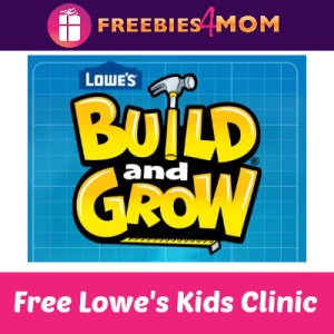 🔨Free Lowe’s Kids Clinic: Mini-Treehouse 8/17