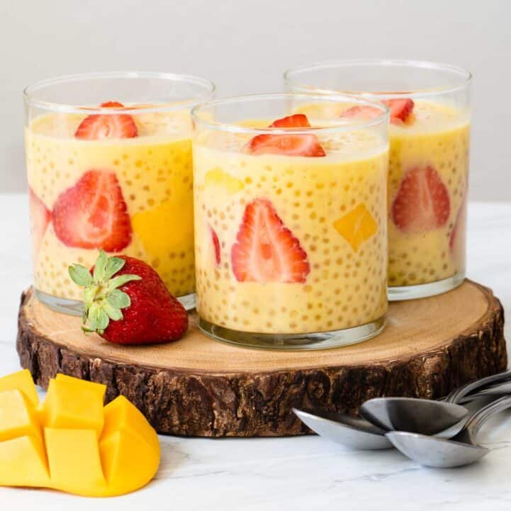 Mango Tapioca Pudding (Mango Sago)