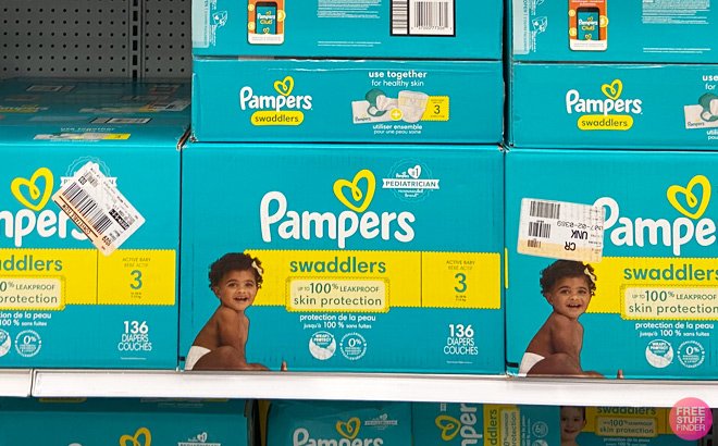 Pampers 136-Count Diapers $35 Each Shipped at Target (26¢ per Diaper)