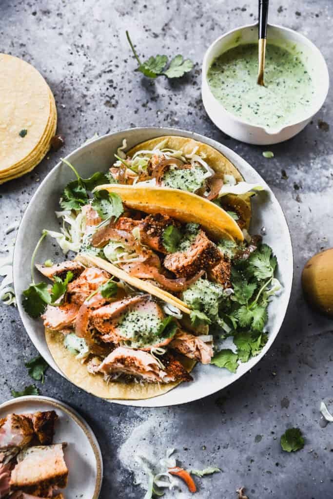 Salmon Tacos