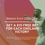 Betano Euro 2024 betting offers: £10 Free bet when England wins