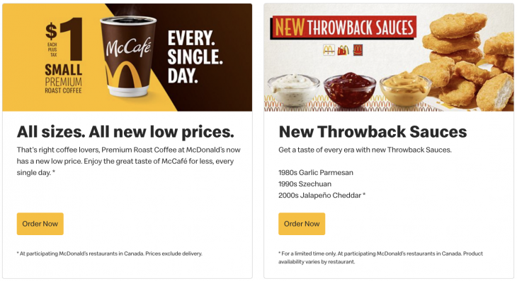 <div>McDonald’s Canada Deals & Promotions: Enjoy Small Premium Roast Coffee $1 + More</div>