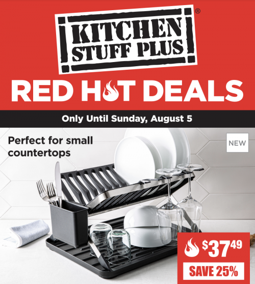 Kitchen Stuff Plus Canada Red Hot Deals: Save 75% on All-Purpose Party Tub, 25 L + More Offers