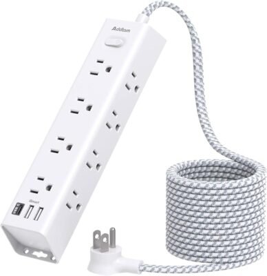 Surge Protector Power Strip – 10 FT Cord Only $15.19