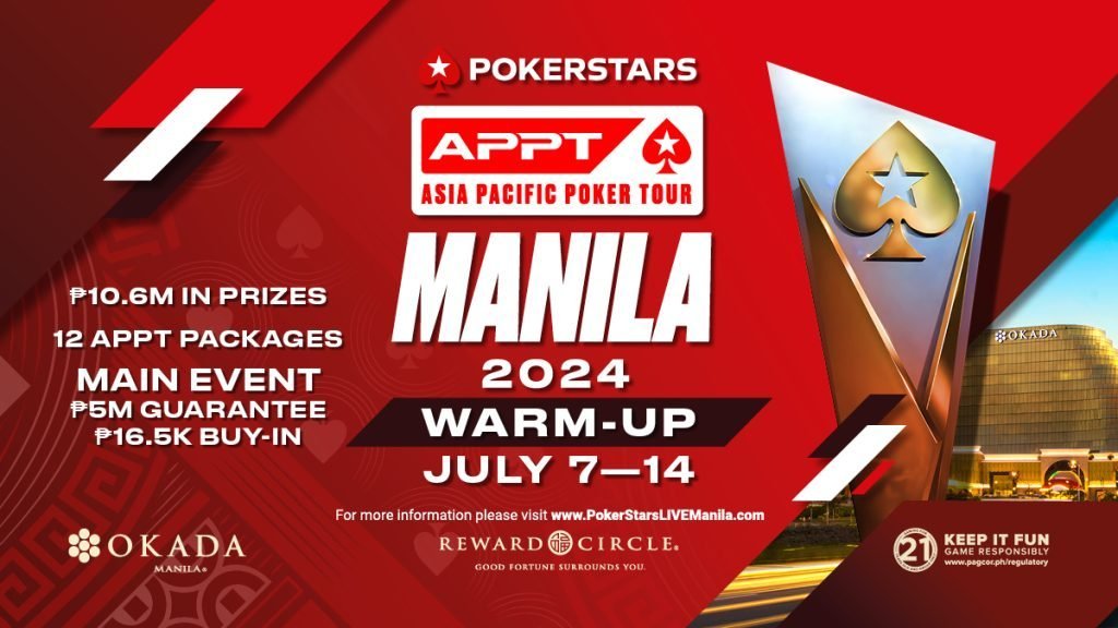 APPT Warm Up Main Event Kicks Off Today In Manila, Philippines