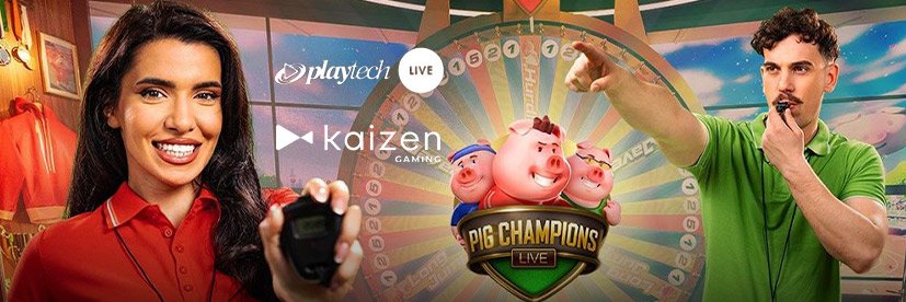 Playtech Unveils Exclusive Pig Champions Live Bespoke Game for Kaizen Gaming