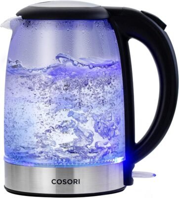 COSORI Electric Kettle, Glass, 1.7L/1500W Only $14.99