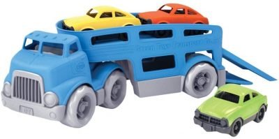 Green Toys Car Carrier Vehicle Set Toy, Blue Only $9.59