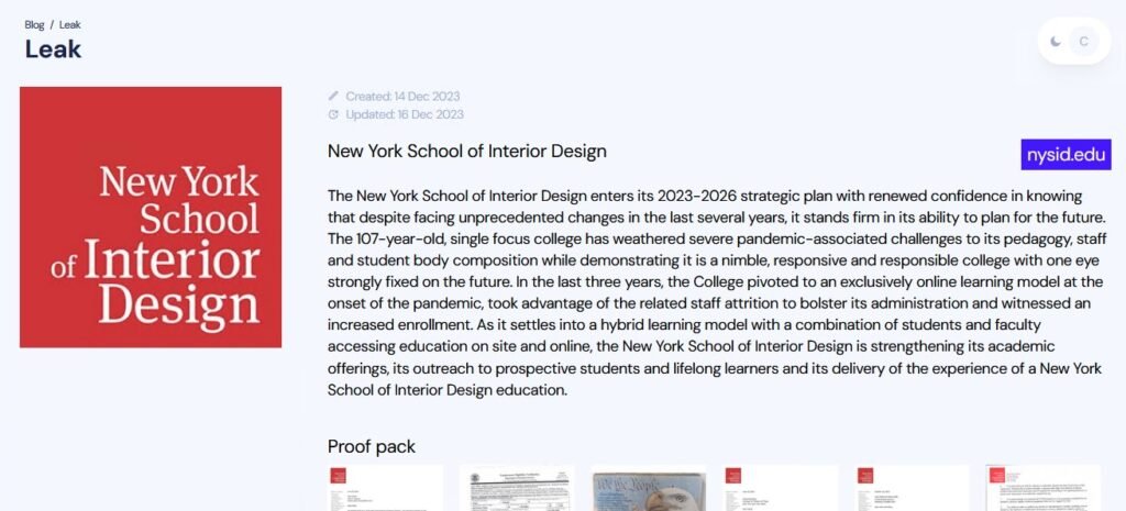 New York School of Interior Design notifies 18K people of data breach that compromised SSNs, other info