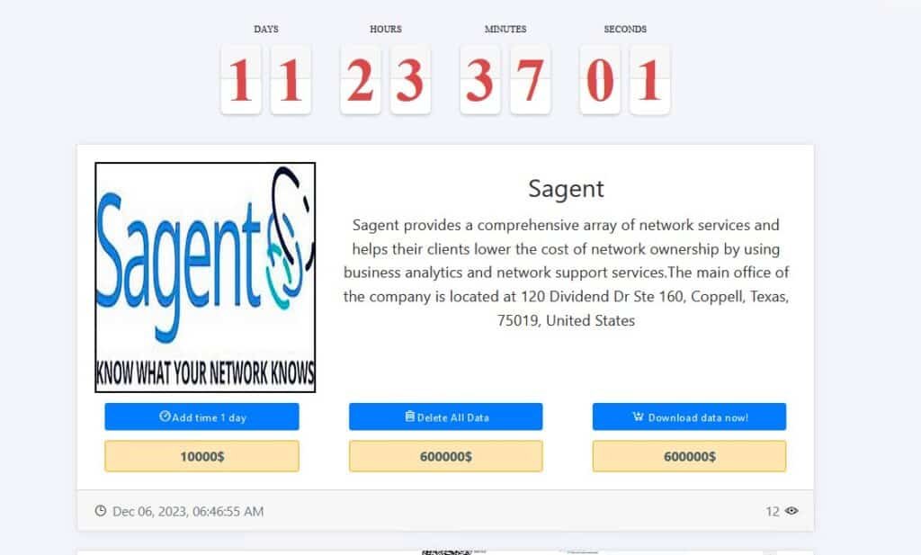 IT company Sagent notifies 826 people of data breach that compromised SSNs, financial accounts