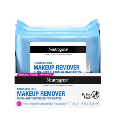 2-Pack 25-Count Neutrogena Makeup Remover Face Wipes (Fragrance Free) Only $5.48