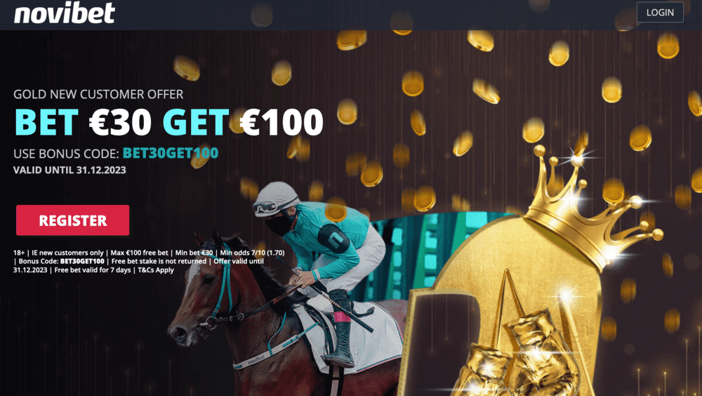 Novibet now offering €100 in free bets