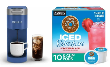 <div>Keurig K-Slim + ICED Single-Serve Coffee Maker AND 10 K-Cups Just $49 (Reg $130) & MORE!</div>