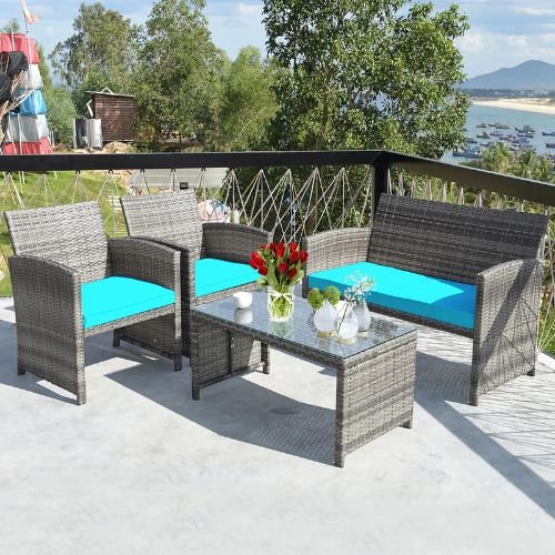 BEST Walmart Patio Furniture Finds! Score this Costway 4-Piece Furniture Set for $174.99 (Reg. $389)!