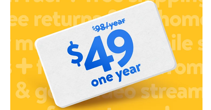 STILL AVAILABLE! Limited time only! Get 50% off an annual Walmart+ membership! HUGE DISCOUNT!