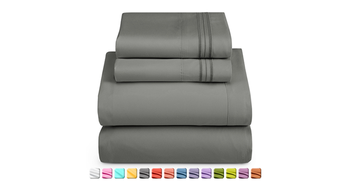 Nestl Bed Sheets Set, 1800 Series Deep Pocket 4 Piece, Luxury Soft Microfiber Queen Sheets Sets – Just $17.99! Walmart Deals End Tonight!