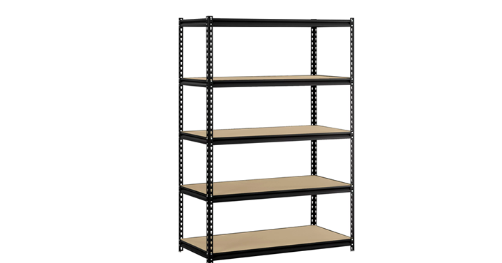 Muscle Rack 48″W x 24″D x 72″H 5-Shelf Steel Freestanding Shelving Unit – Just $97.00!