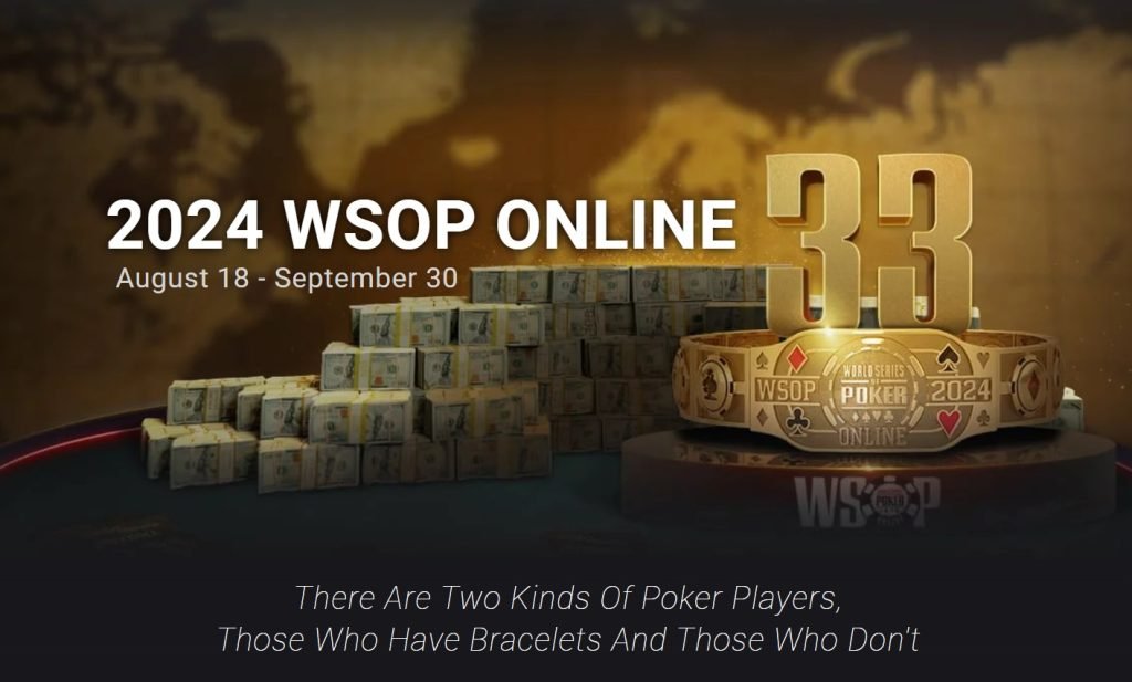 GGPoker Announces 2024 WSOP Online Schedule With 33 Bracelet Events