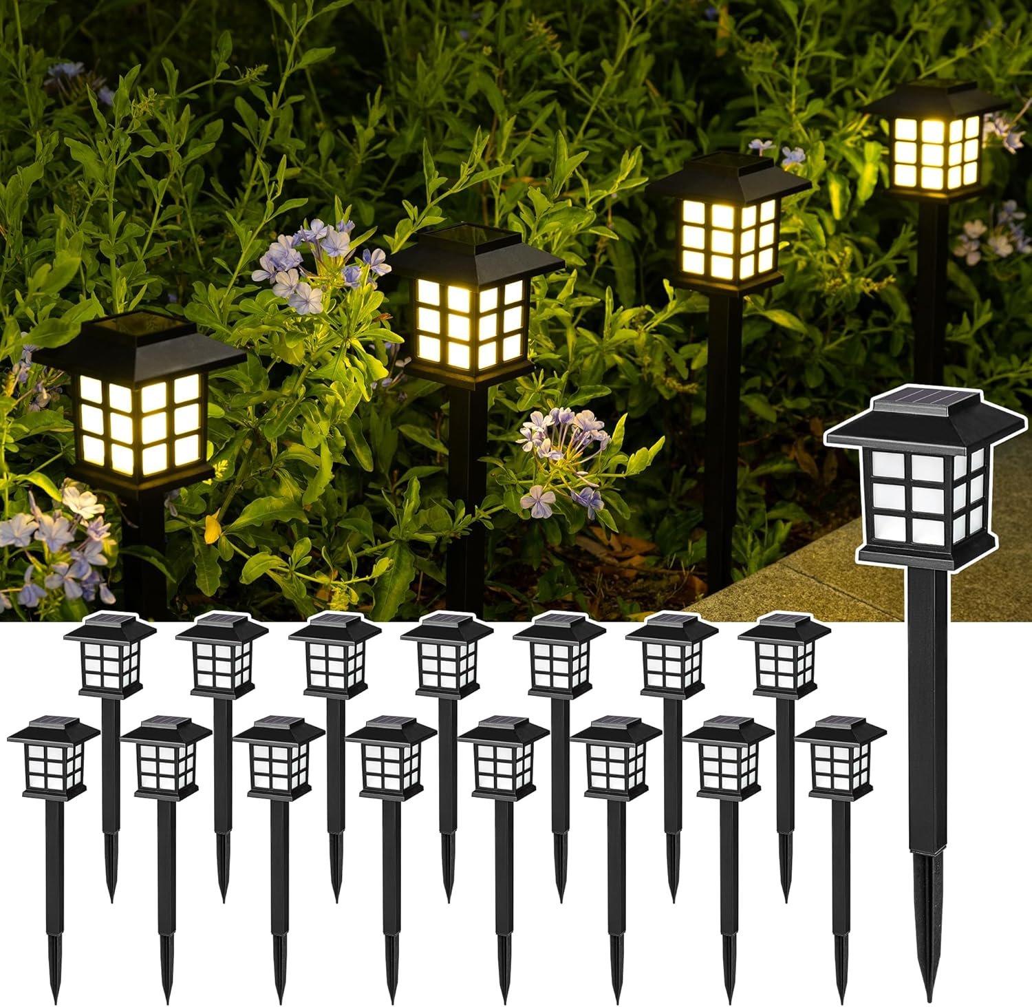 SOLPEX Solar Outdoor Lights (16 Pack) – Only $26.63!