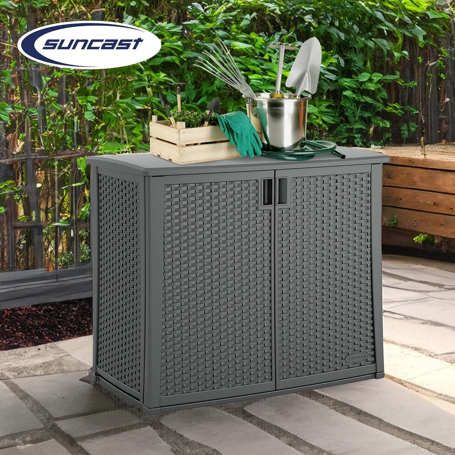 Suncast Outdoor Storage Cabinet – Only $109!