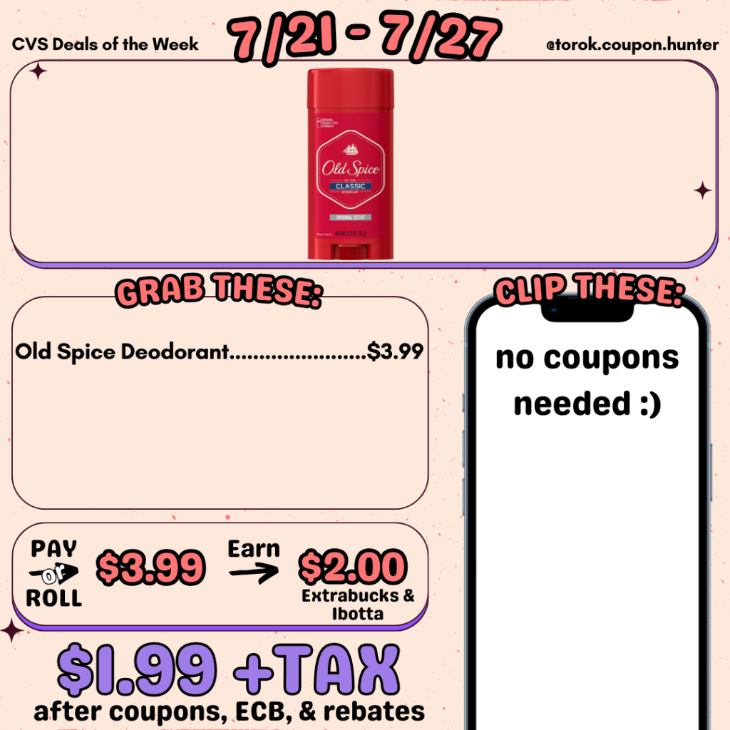 Best CVS Coupon Deals 7/21 – 7/27