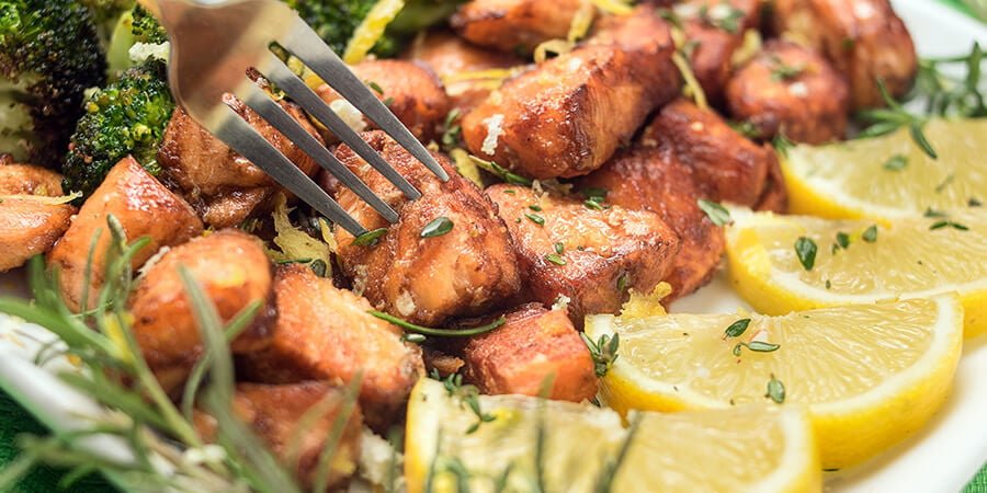 <div>Keto Air Fryer Salmon & Broccoli Bites</div>