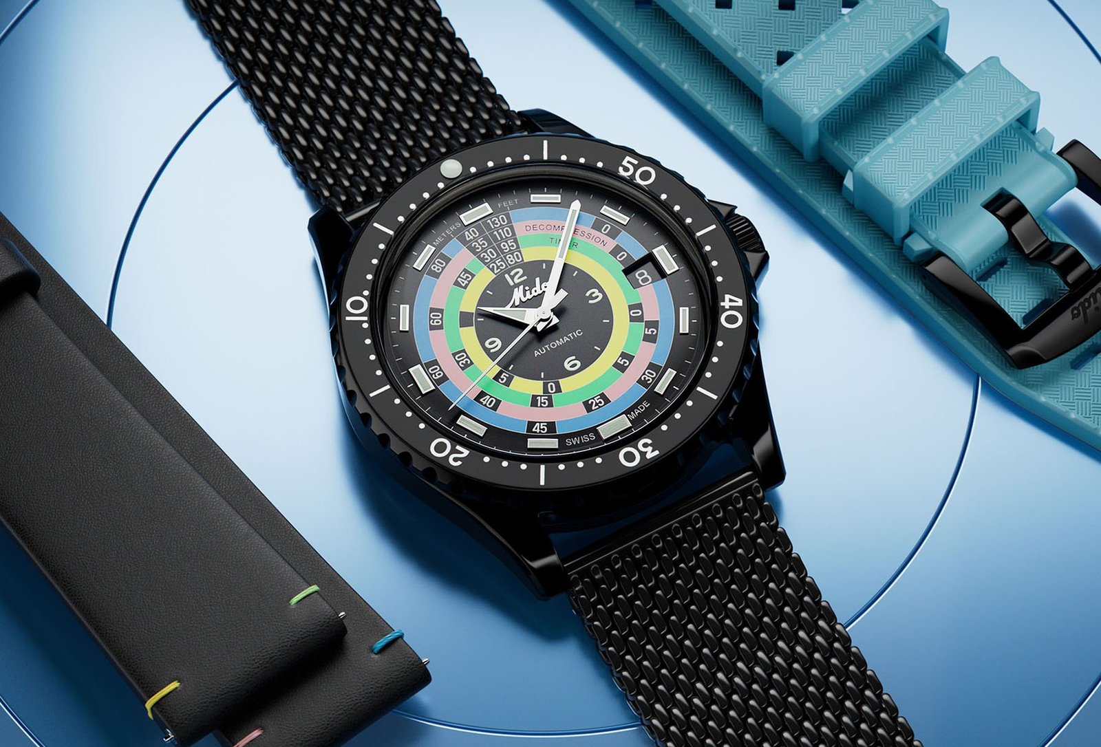 Introducing: The Mido Ocean Star Decompression Timer 1961 Limited Edition In Stealthy Black