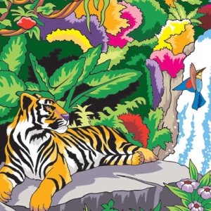 🐯 Free Printable Adult Coloring: Wonders of Nature (color by number)