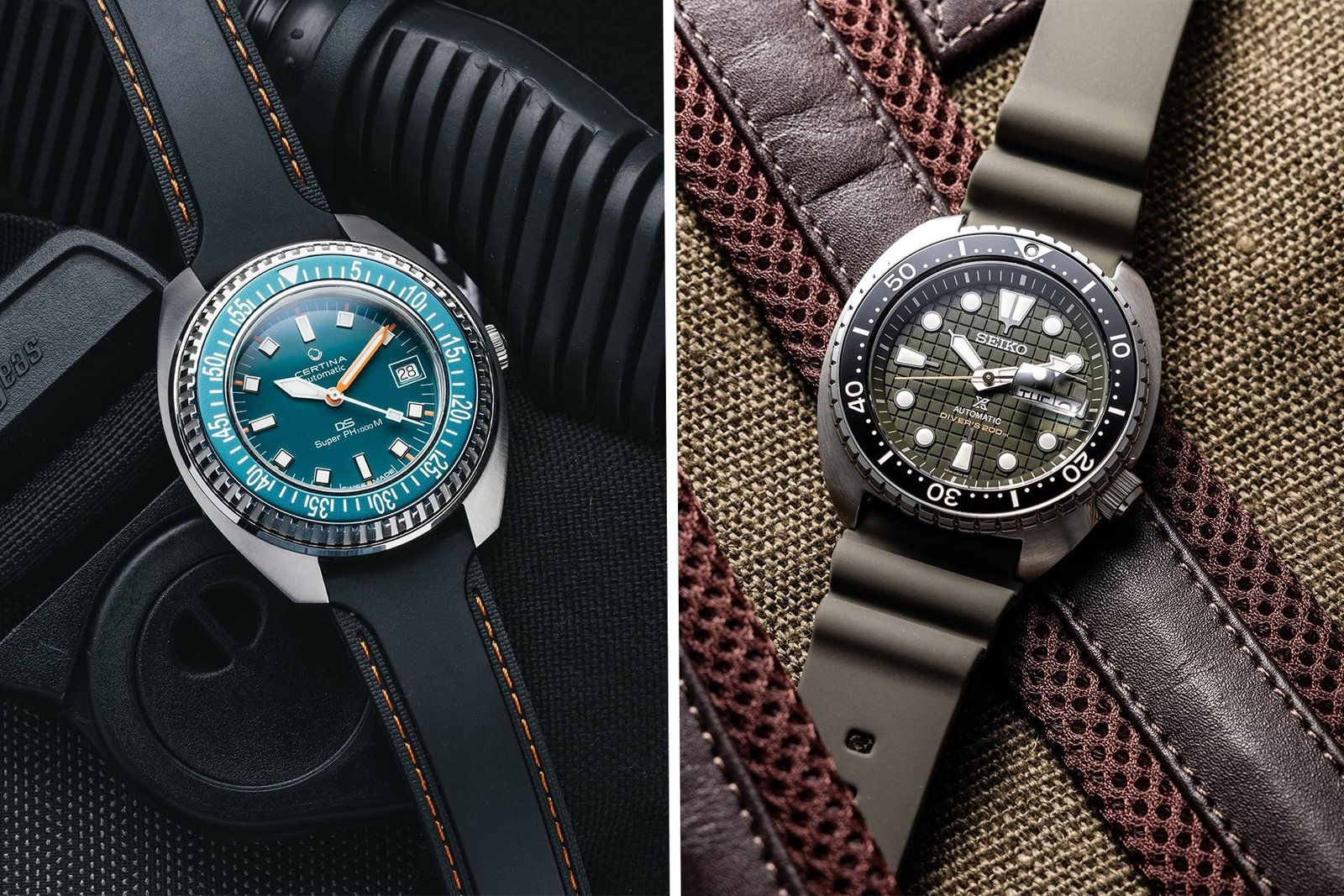 Sunday Morning Showdown: Seiko SRPE05 “King Turtle” Vs. Certina DS Super PH1000M “Sea Turtle Conservancy”