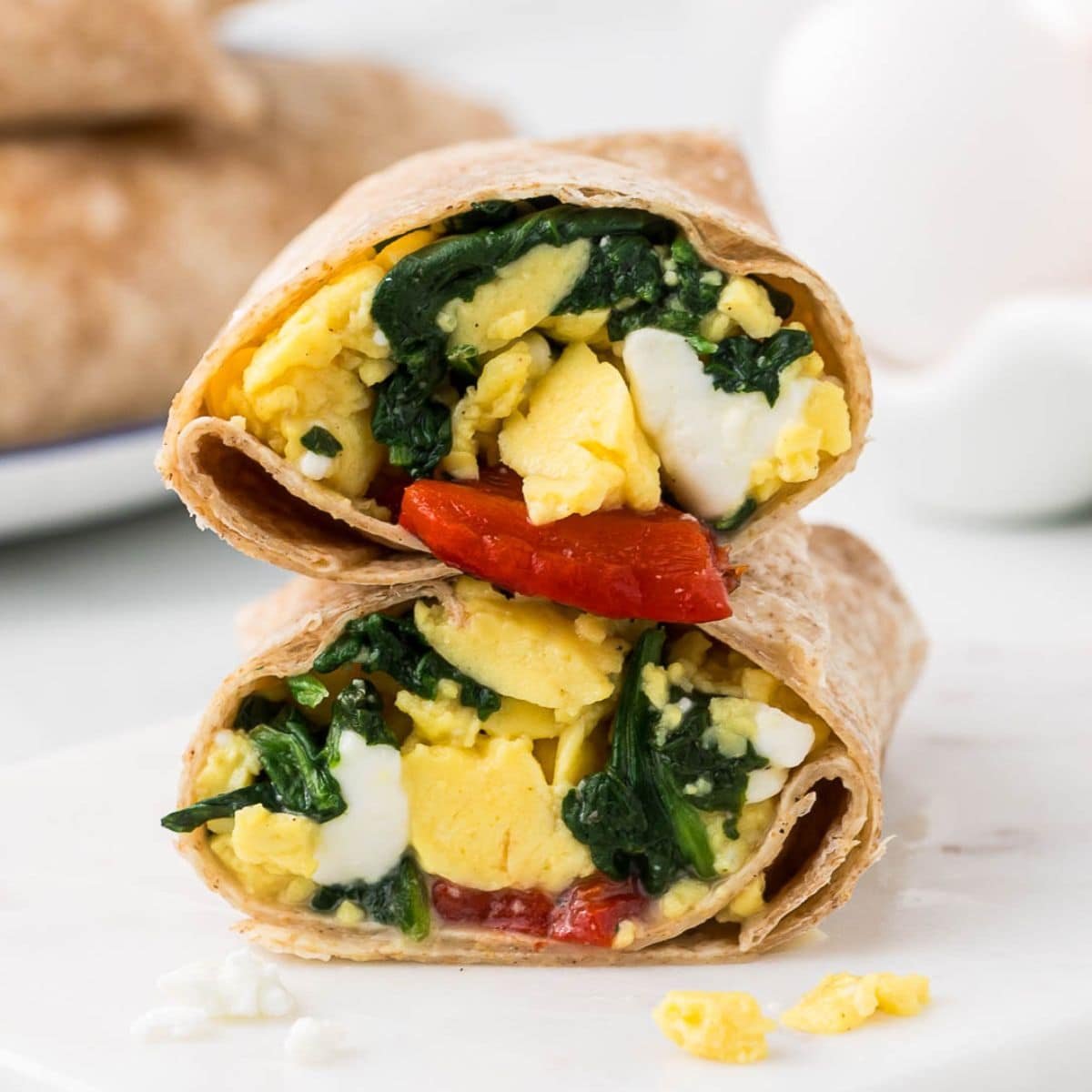 Meal Prep Breakfast Spinach Feta Wrap (Easy Starbucks Copycat)