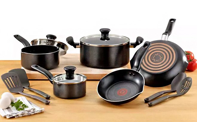 T-Fal 12-Piece Cookware Set $39 Shipped at Target