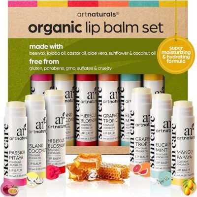 ArtNaturals Organic Beeswax Lip Balm Gift Set Only $7.76