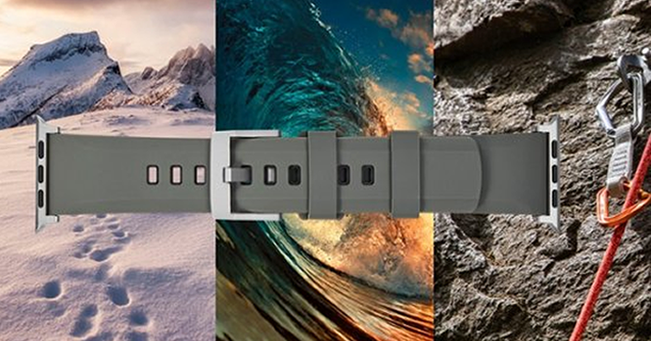 Platinum Rugged Silicone Band for Apple Watch – Just $9.99!