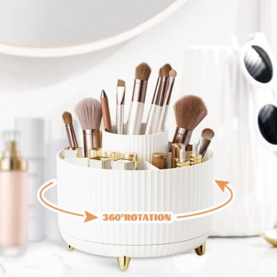 CenYouful Rotating Makeup Brush Organizer Only $4.97