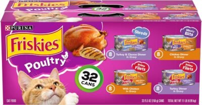 Purina Friskies Wet Cat Food Variety Pack, (32 Ct) 5.5 oz. Cans Only $16.87